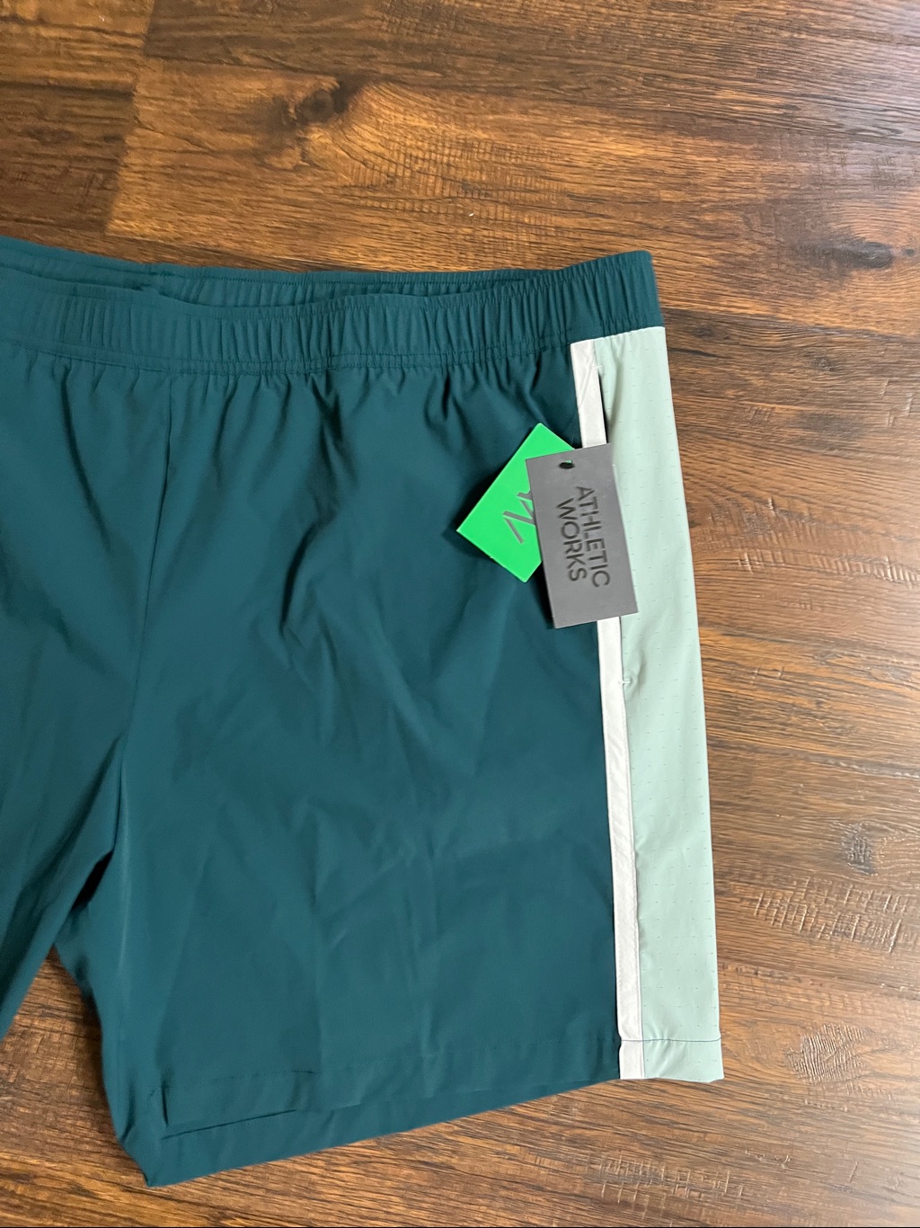 Athletic Works Men's Size 3xl (48-50) Green Performance Stretch Athletic Short — image 4 of 8